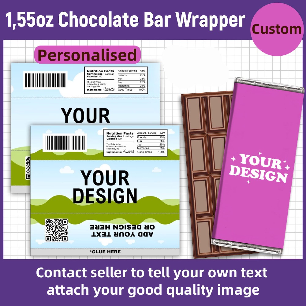 Medical Label - Custom Chocolate Bar Wrappers Stickers Your
