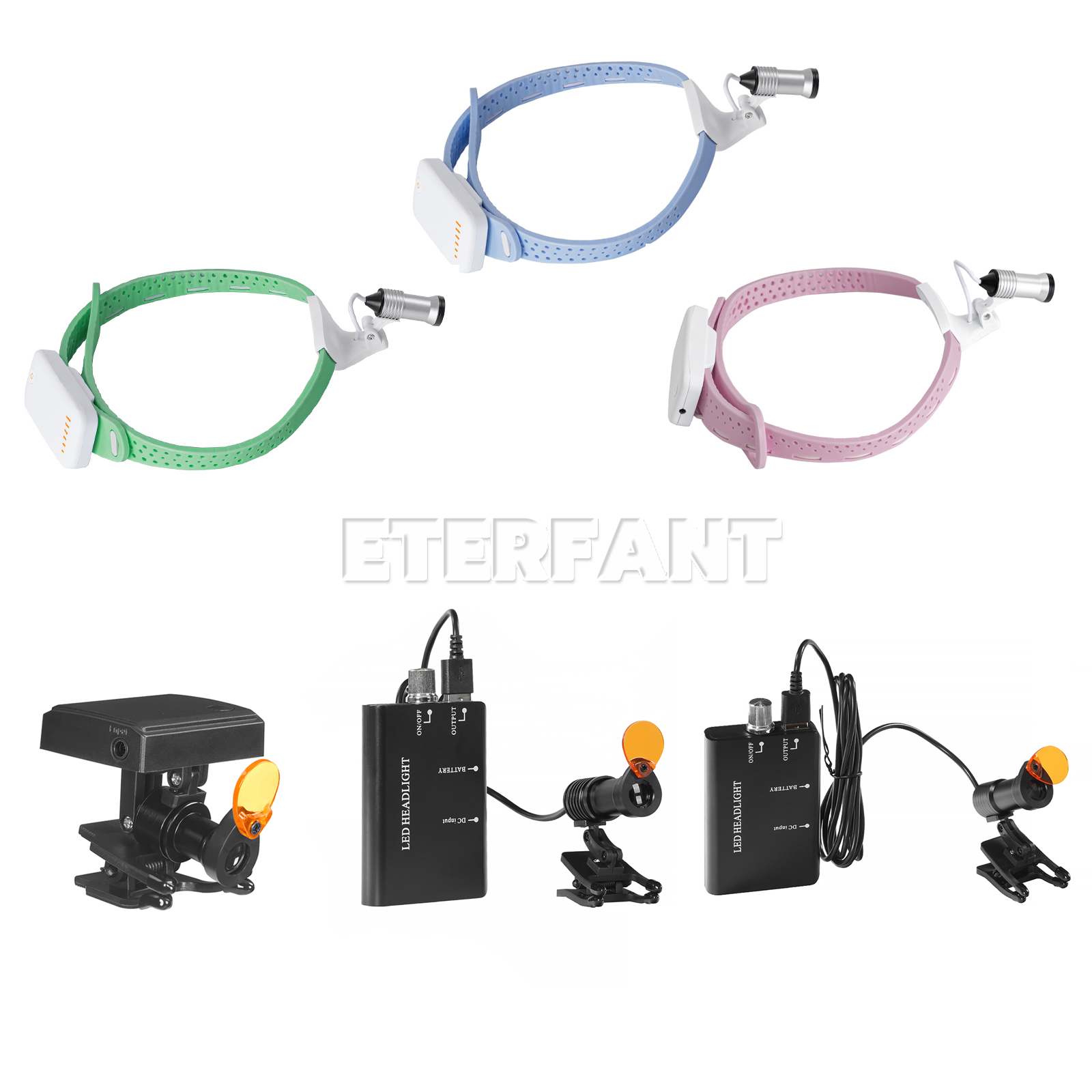 Dental Lightweight Head Lamp S - Led Medical Headlight 评论和价格