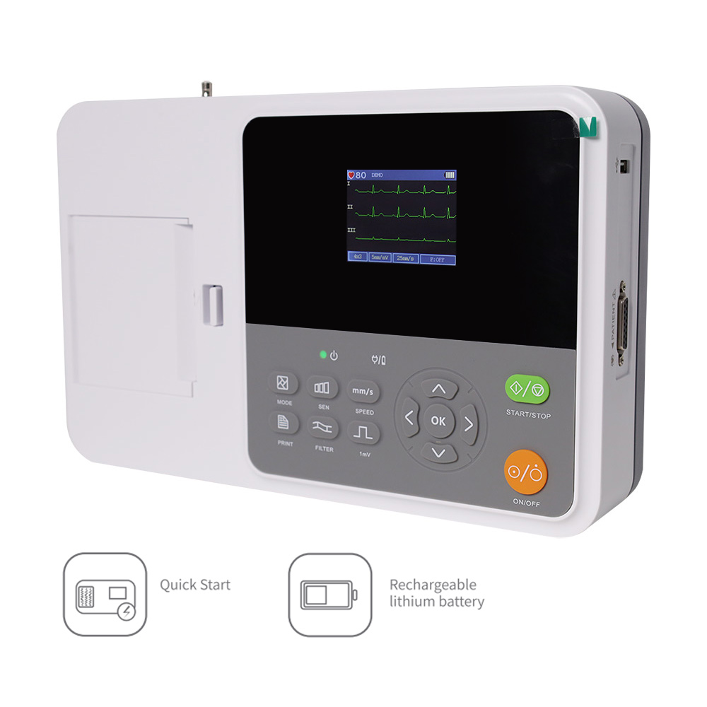 CONTEC E3 Portable Digital 3 C - Ekg Ecg Machine Portable 评论和价格