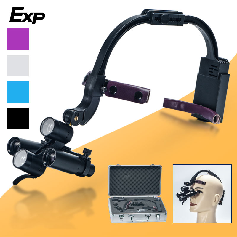 Dental 2.5X 3.5X Loupe Magnifi - Led Medical Headlight 评论和价格