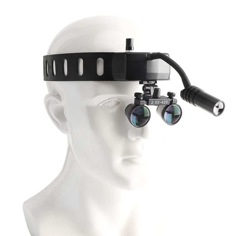 Loupe Glasses Type 5W LED Ligh - Led Medical Headlight 评论和价格