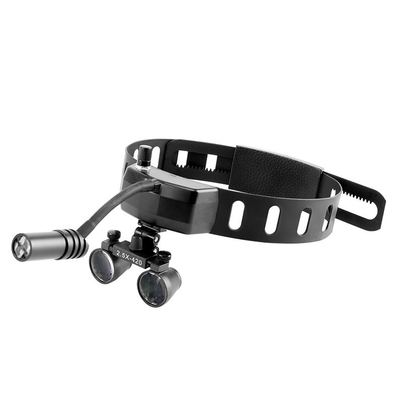 Loupe Glasses Type 5W LED Ligh - Led Medical Headlight 评论和价格
