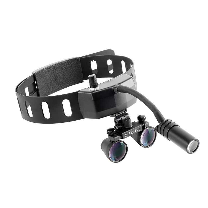 Loupe Glasses Type 5W LED Ligh - Led Medical Headlight 评论和价格