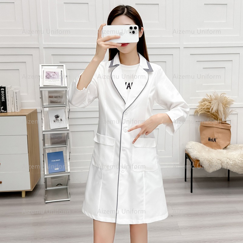 black beauty uniform with beau - Medical Lab Coat 评论和价格