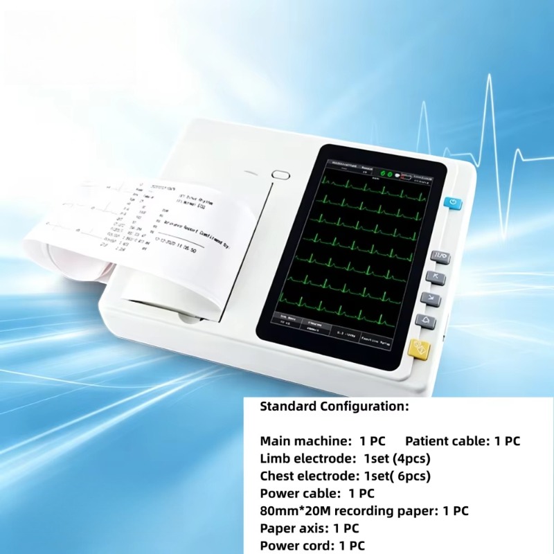 Portable 12 Lead 3/6/12 Channe - Ekg Ecg Machine Portable 评论和价格