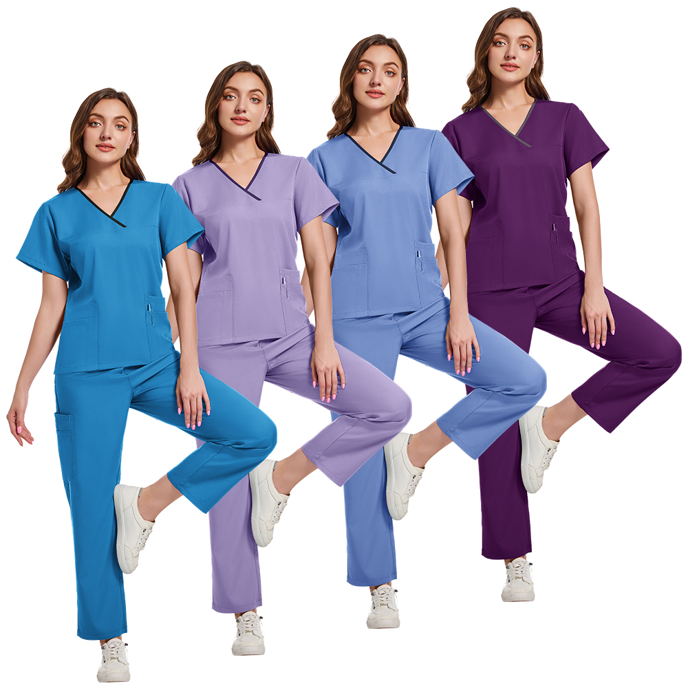 Plus Size Scrubs Set Women Med - Medical Lab Coat 评论和价格