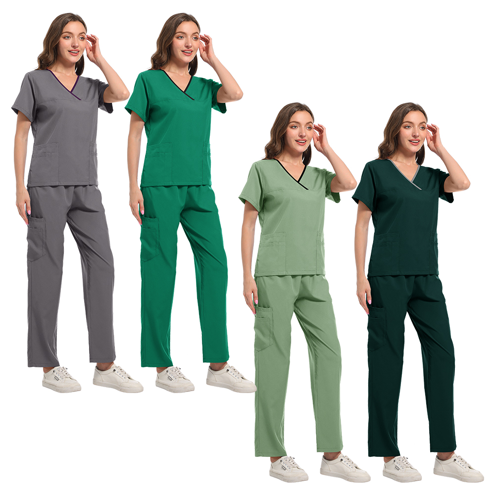 Plus Size Scrubs Set Women Med - Medical Lab Coat 评论和价格