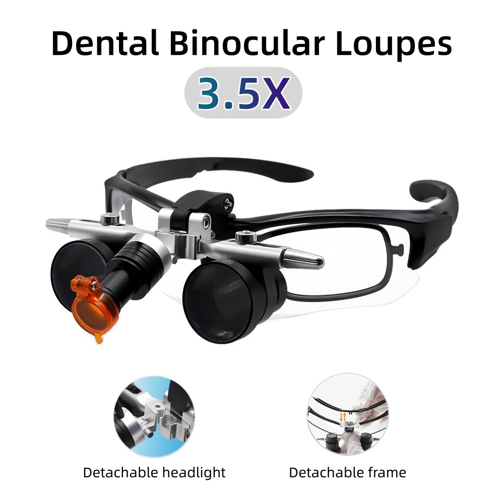Dental Binocular Loupes 3.5X M - Led Medical Headlight 评论和价格