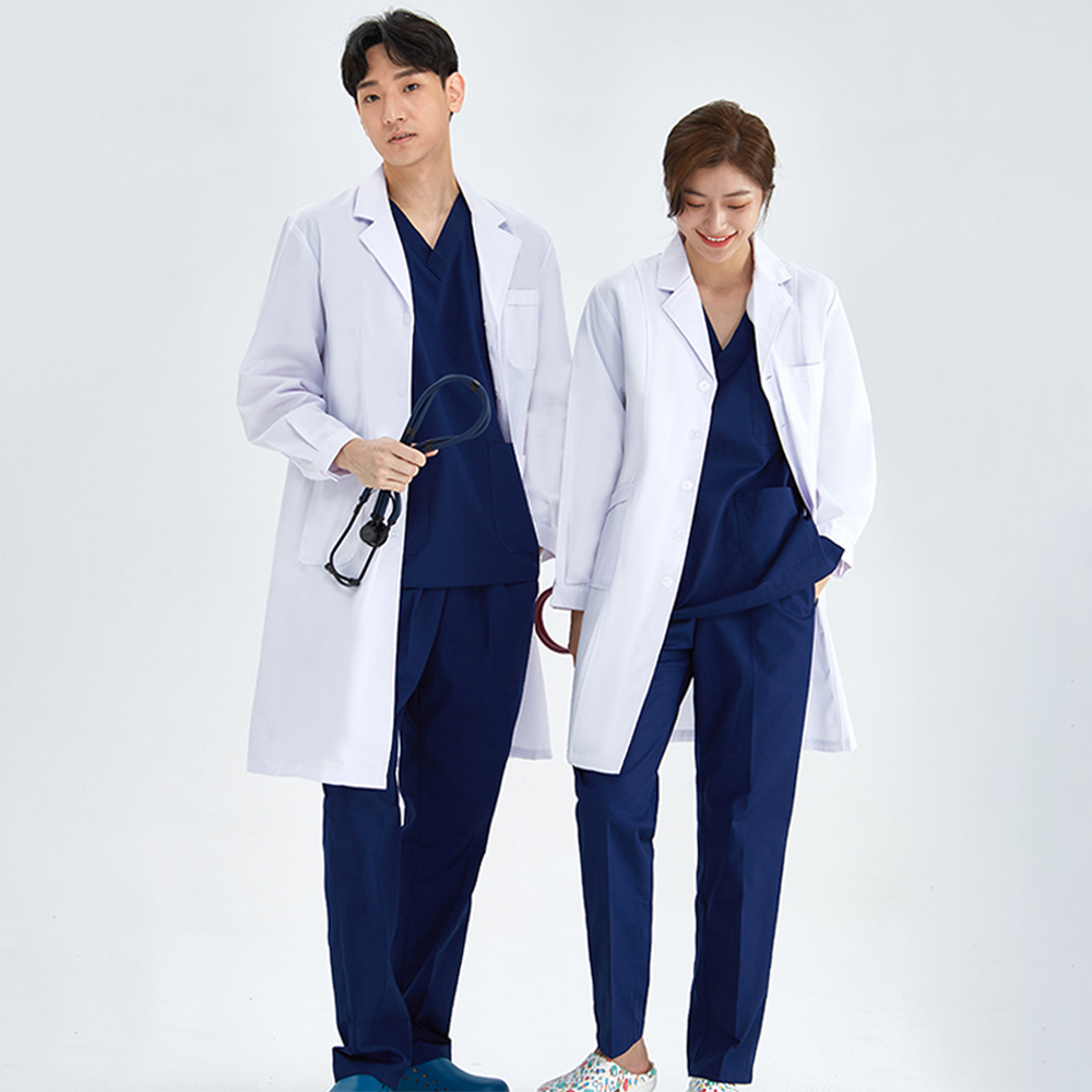 Unisex White Coat Lab Coat Hos - Medical Lab Coat 评论和价格