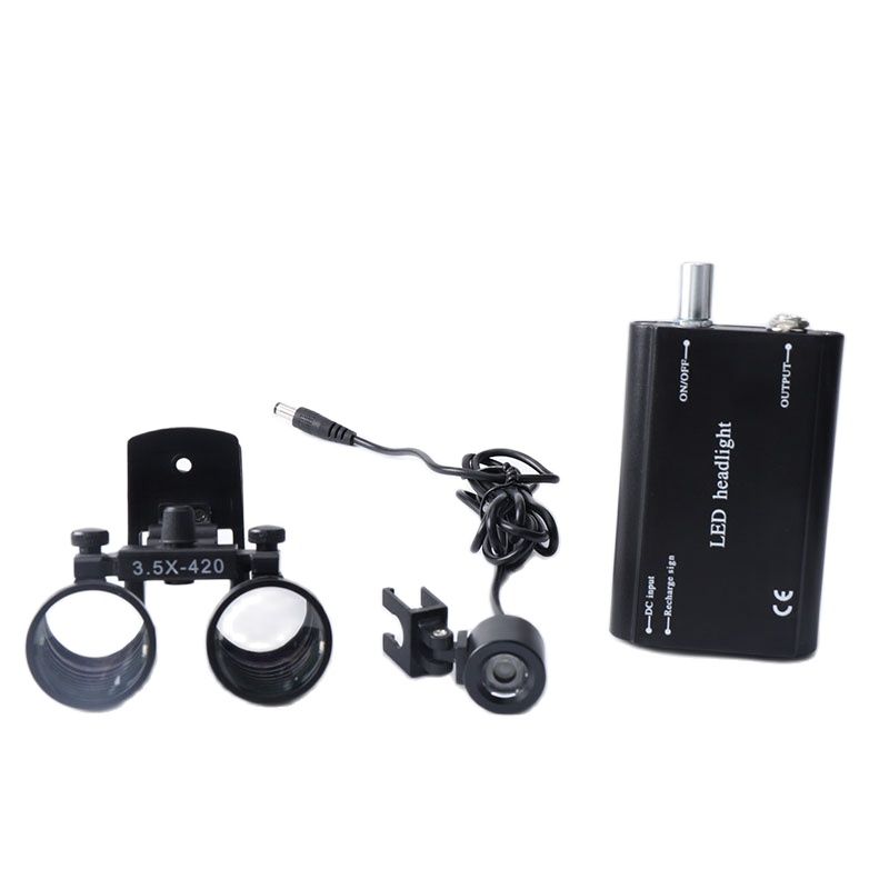 2.5X/3.5X Dental Loupes Clip B - Led Medical Headlight 评论和价格