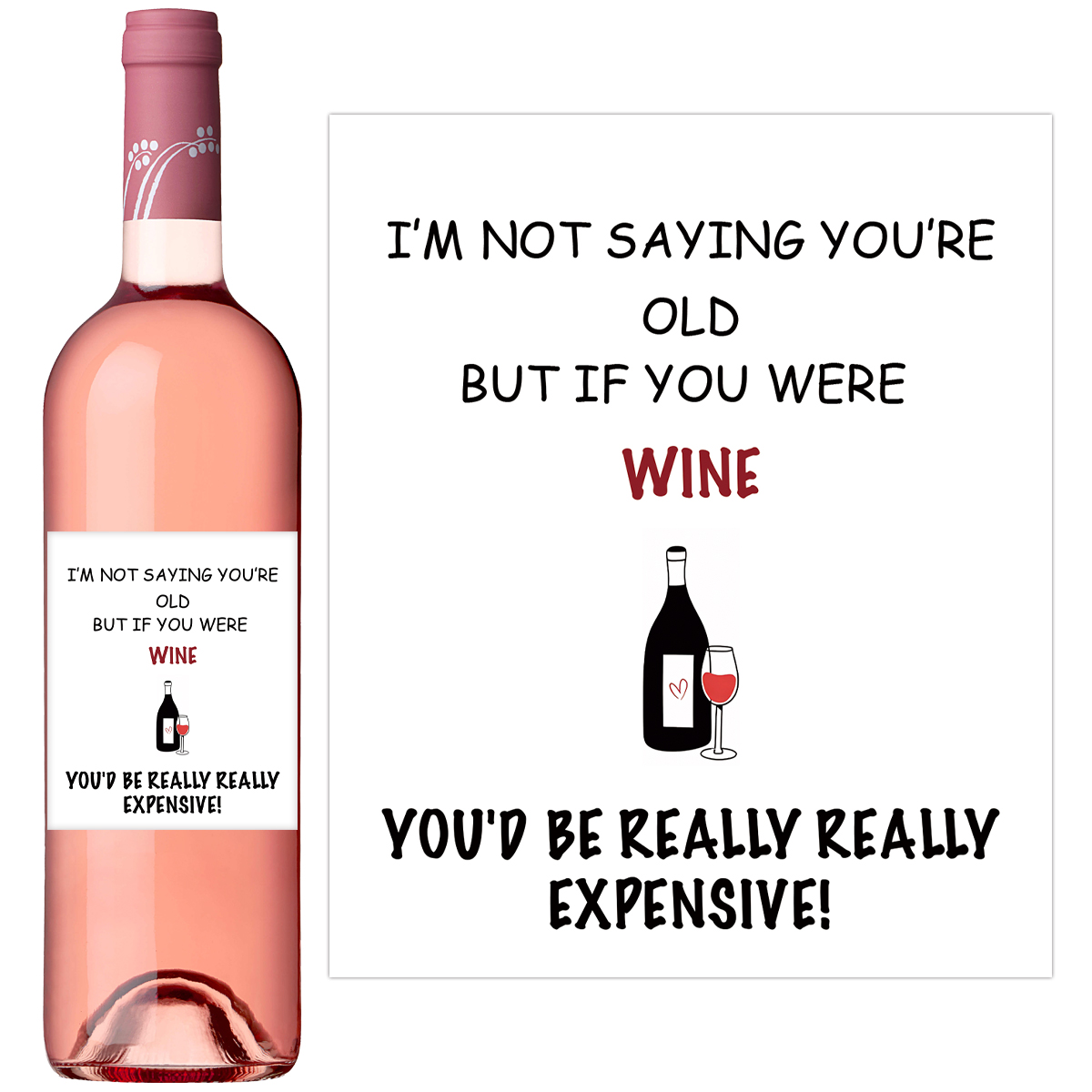 4pcs Funny Wine Bottle Label,  - Medical Label 评论和价格